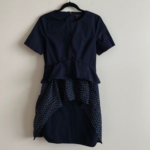 COS Dark Blue Midi Dress Size M